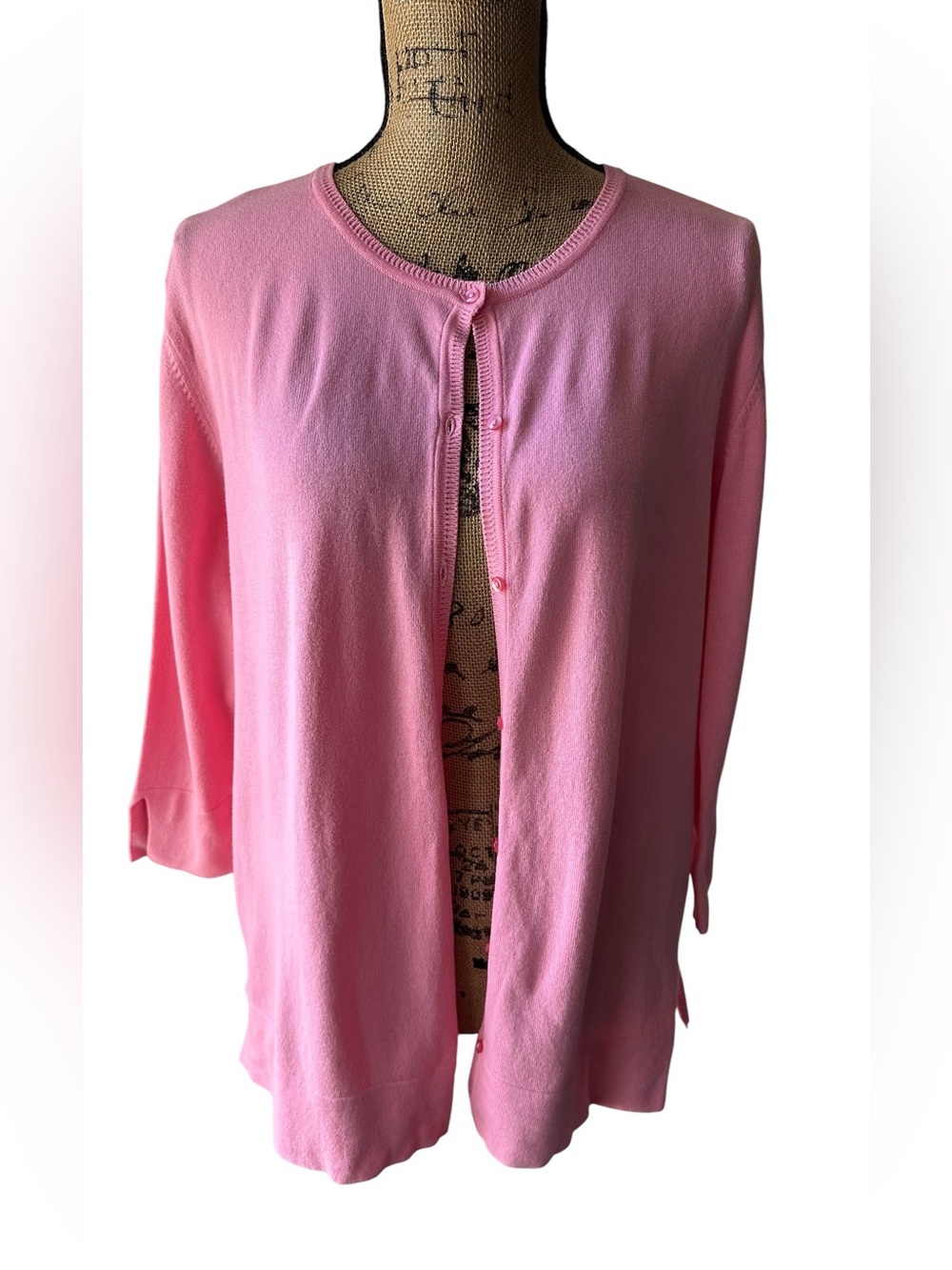 DESIGNERS ORIGINALS vintage Pink Cardigan Sweater